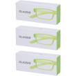 occhiali da lettura glassio cupertino colore verde acido gradazione +1