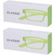 occhiali da lettura glassio cupertino colore verde acido gradazione +3