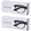 occhiali da lettura glassio fremont colore nero gradazione +3,5 2x1 st