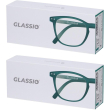 occhiali da lettura glassio sacramento colore verde foresta gradazione