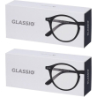 occhiali da lettura glassio monterey colore nero gradazione +1,0 2x1 s