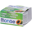 monge fruits tonno con papaya gatti adulti 4x80 g mangime