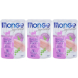 monge supreme sterilised pezzetti di tonno con sogliola e piselli 3x80