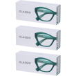 occhiali da lettura glassio santa clara colore verde foresta gradazion