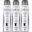 lycia invisible deodorante spray fast dry 0% alcool 3x150 ml deodorant