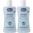 chicco natural sensation baby detergente corpo e capelli 2x200 ml