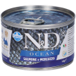 farmina n&d dog ocean sea salmone & merluzzo adult mini 4x140 g
