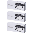 occhiali da lettura glassio newport colore nero gradazione +1,0 3x1 st