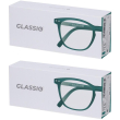 occhiali da lettura glassio sacramento colore verde foresta gradazione