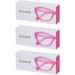 occhiali da lettura glassio santa clara colore rosa gradazione +3,5 3x