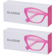 occhiali da lettura glassio santa clara colore rosa gradazione +3,5 2x