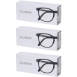 occhiali da lettura glassio sacramento colore nero gradazione +3,5 3x1