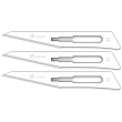 gima lame gima inox n. 11 sterili 3x100 st