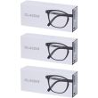 occhiali da lettura glassio sacramento colore nero gradazione +2,5 3x1