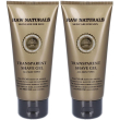 raw naturals gel barba trasparente 2x100 ml