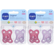 mam succhietto original 2-6 mesi silicone femmina 2 pezzi 2x1 st