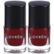 lovren nail care smalto unghie bordeaux 2x5 ml
