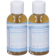 dr. bronner’s sapone liquido 18-in-1 baby unscented 60 ml 2x60