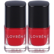 lovren nail care smalto unghie rosa ciliegia 2x5 ml
