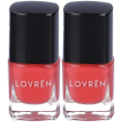 lovren nail care smalto unghie corallo 2x5 ml