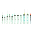 siringa plastica sterile 2,5 ml con ago 21g saf - siringa monouso per iniezioni