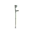 2 stampelle avambraccio in alluminio anodizzato adulti verde - moretti