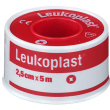 leukoplast cerotto di fibra rosa in rocchetto 2,5cm x 5 m