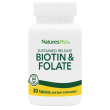 nature's plus - biotin & folate integratore alimentare confezione 30 tavolette
