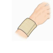 dual sanitaly gibaud polsino a righe colore beige misura 6 cm 3