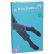 gloria med man support 15-18 mmhg - gambaletti preventivi circolazione venosa - colore nero taglia 2