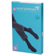 gloria med man support 15 - gambaletto cotone (15-18 mmhg) - taglia 3 nero