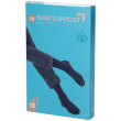 gloria med man support 18 - gambaletto cotone (18-20 mmhg) - taglia 4 antracite