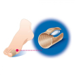 podogel anello dita - protettore in gel di silicone taglia large