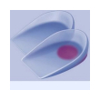 podogel - supporto tallone in silicone con inserto per spina calcaneare taglia l