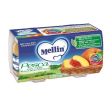 mellin omogeneizzato di frutta pesca con mela 2 x 100g