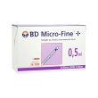 bd micro-fine bd micro-fine+ - 30 siringhe per insulina 0,5 ml 30g 8mm