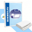 scudotex traversa riutilizzabile 100x140 cm - traversa sanitaria impermeabile in pvc per letto singo