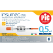 siringa per insulina pic insumed 0,5 ml 100 ui ago gauge 29 lunghezza
