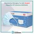 mascherina chirurgica dpi tre veli protezione civile - confezione da 10 pezzi