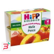 hipp bio mini dessert mela pesca 4 vasetti x 100 g senza zuccheri aggiunti e senza glutine