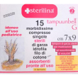 garza sterilina 7x9cm 15pz