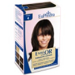 euphidra extra color kit per tintura permanente con proteine della seta 5 castano chiaro