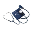 sfigmomanometro aneroide con stetoscopio blu