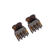 beautytime hair pinza 4 denti micro tartaruga 2 pezzi