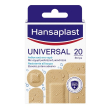 cerotto hansaplast universal resistente all'acqua 4 forme assortite 20 pezzi