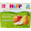 hipp bio merenda frutta grattugiata gusto mela pera 4 vasetti da 100 gr