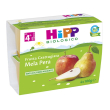 hipp, frutta grattugiata biologica mela e pera, 4 x 100 g
