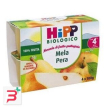 hipp bio mini dessert mela/pera 4 vasetti x 100 g senza zuccheri aggiunti e senza glutine