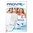 cerotto prontex white strips in tessuto non tessuto bianco sterile scatola 12 cerotti grandi
