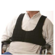 cintura pettorale per carrozzella modello completo di bretellaggio verticale in cotone 100%. cintura